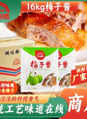16克小包装莞龙桥梅子酱冰花酸梅酱烧鸭烧鹅烧腊酸酸甜甜