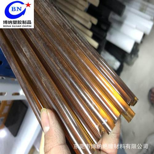 .琥珀色PEI板 聚醚酰亚胺棒 黑色PEI圆棒 PEI棒料 PEI块加工零切