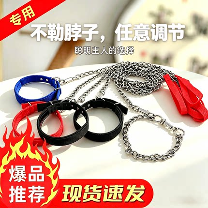 工厂直销宠物狗狗铁链狗牵引绳宠物项圈宠物用品一件代发