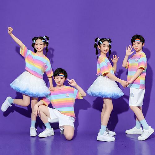 儿童演出服拉拉队表演幼儿园园服