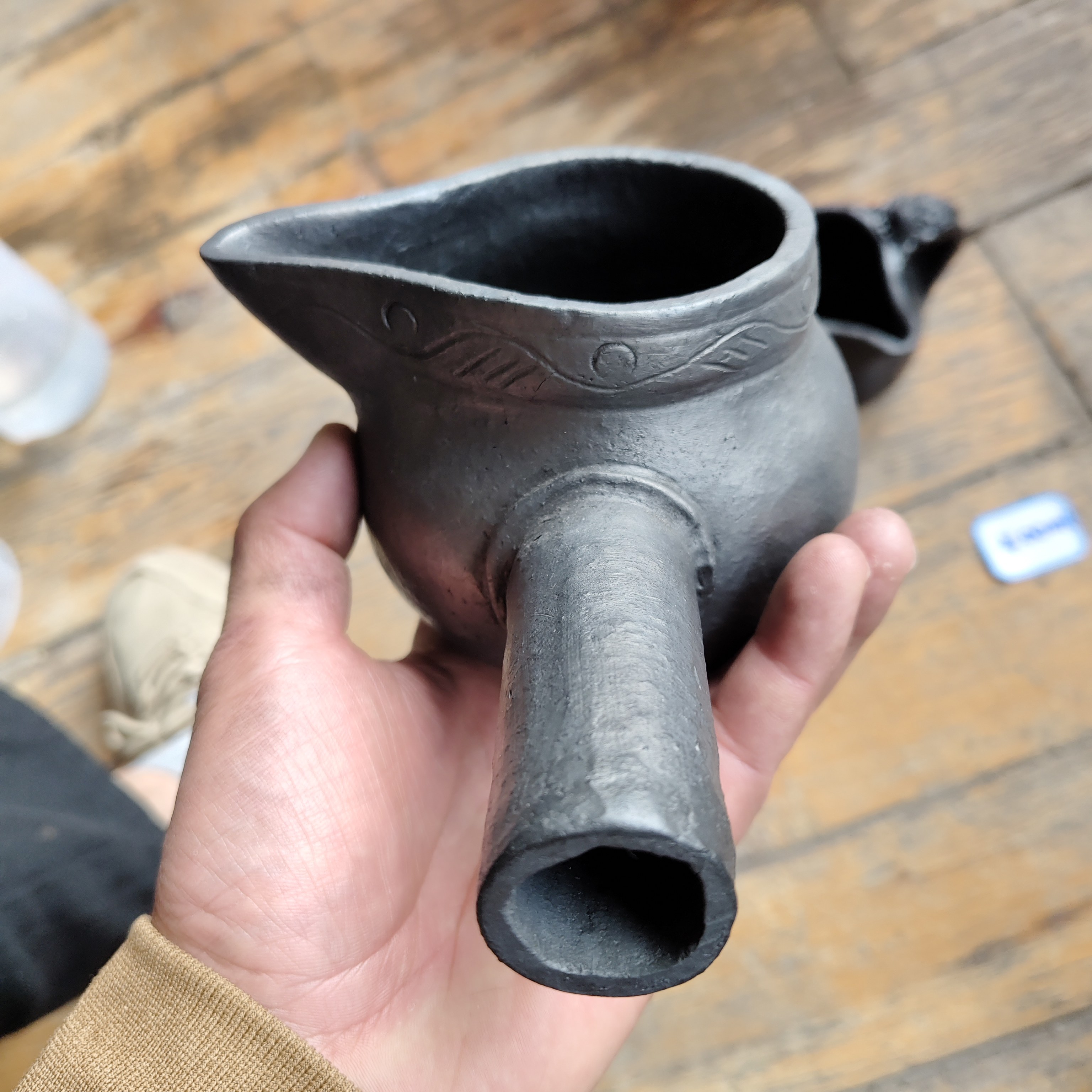 400ml香格里拉特产尼西藏族纯手工制作黑陶工艺品摆件煮茶罐煎药,餐饮具,煮茶炉,淘宝优惠券,粉丝福利购,淘宝优惠卷