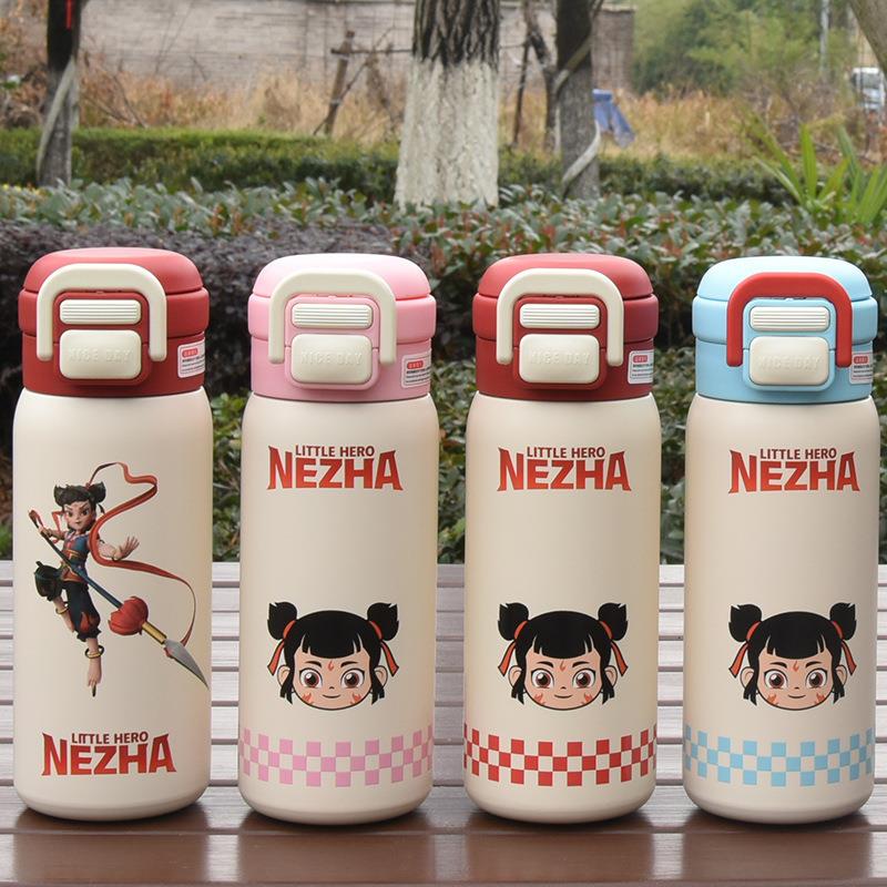 2025爆款316不锈钢保温杯大容量带吸管双饮水杯学生卡通杯子