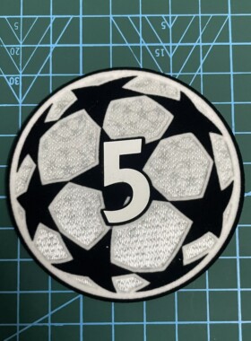 2025欧洲杯冠军章卫冕盾 5次杯 6次章 植绒硅胶字 新款章