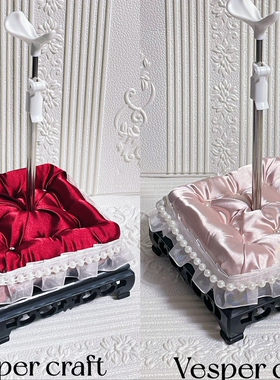 bjd娃娃支架手作软包支架底座三分四分六分精致BJD小布娃用支架