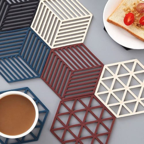 餐桌垫隔热垫硅胶锅垫餐用杯垫耐高温餐盘垫家用砂锅垫