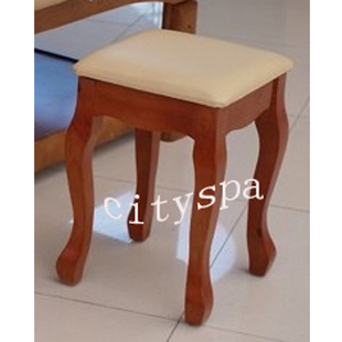 大工椅师傅椅子实木方形美容技师化装椅木凳子软包板凳