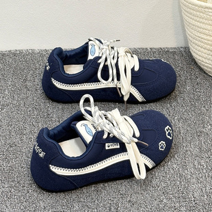 巨好看经典 2025新款 赛车鞋 休闲鞋 阿甘德训鞋 软底不累脚小白鞋 女款