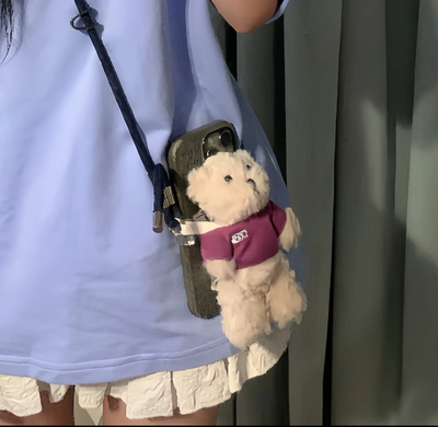 林俊杰JJ20演唱会周边同款Bear来爱唯林布莱克娃娃迷你熊胖宝公仔