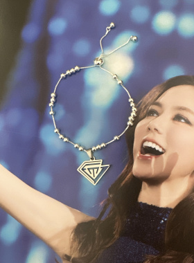 邓紫棋广州演唱会周边同款钻石项链GEM高级感冷淡风美式嘻哈手链