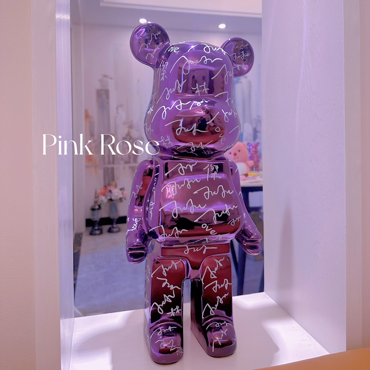 林俊杰JJ20洛杉矶演唱会周边同款流体积木暴力熊潮玩模型摆件公仔