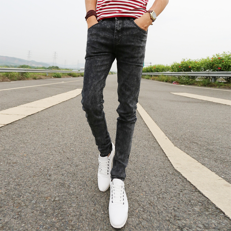 Jeans pour adolescent pieds Slim pour printemps - Ref 1465650 Image 4