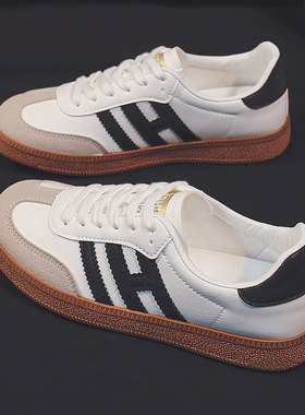 德训小白鞋女春夏新款韩版学生百搭休闲鞋女ins运动浅口板鞋CQ220