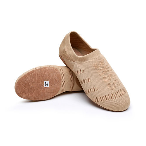 啦啦操比赛鞋专业爵士舞蹈鞋啦啦队训练鞋舞蹈鞋女软底现代舞瑜伽