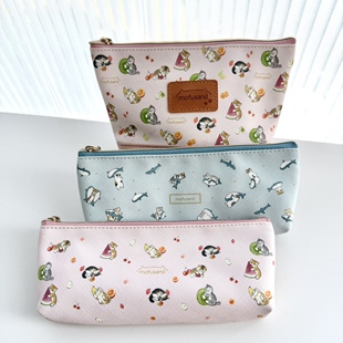 孤品 mofusand鲨鱼猫 水果猫 化妆包 笔袋 收纳包