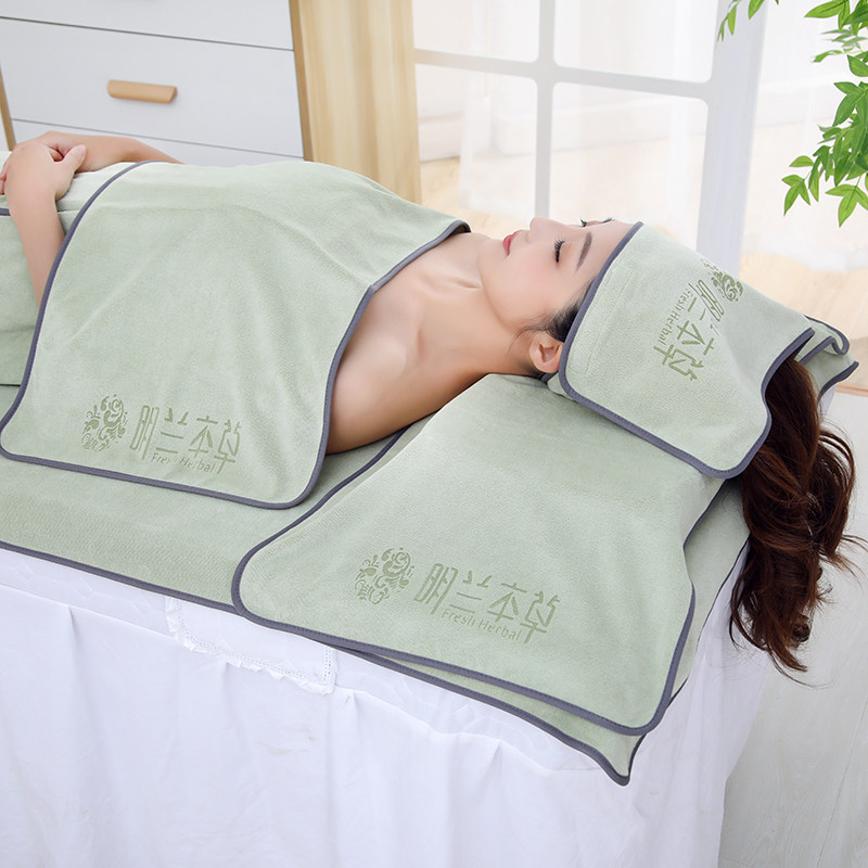 美容院专用毛巾包头巾皮肤管理抹茶绿色吸水铺床单大毛巾定制logo,床上用品,床单,淘宝优惠券,粉丝福利购,淘宝优惠卷