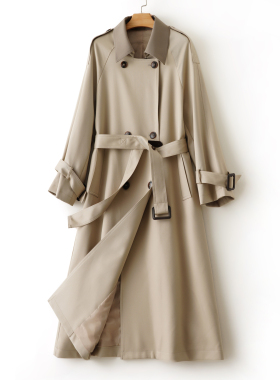 【金金宠粉】中长款风衣女2025高级感韩版显瘦气质大衣外套-6603