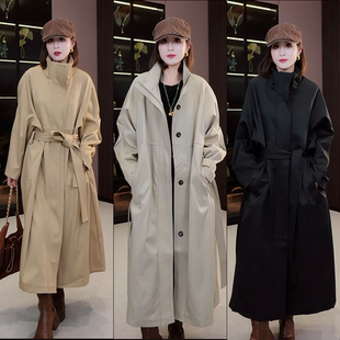 设计感宽松6607 韩系简约立领廓形风衣女短款 辰大嗓粉丝专享