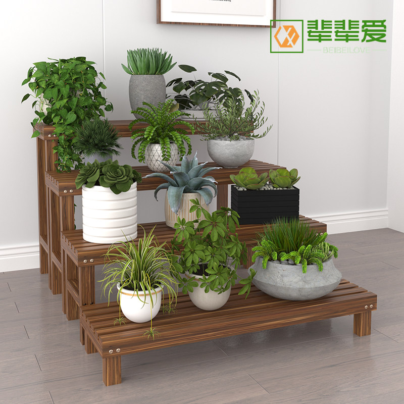 绿萝花盆架子落地式客厅阳台实木质多层组合花台多肉爬藤植置物架,鲜花速递/花卉仿真/绿植园艺,花架,淘宝优惠券,粉丝福利购,淘宝优惠卷