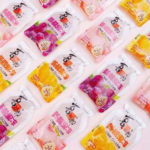 喜之郎水果味乳酸菌果冻散装500克20枚装0脂肪含真果汁正品保证