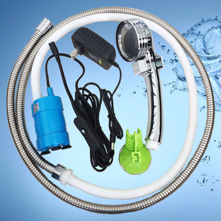 无刷电动户外农村简易便携式洗浴热水器大学生宿舍洗澡神器淋浴器