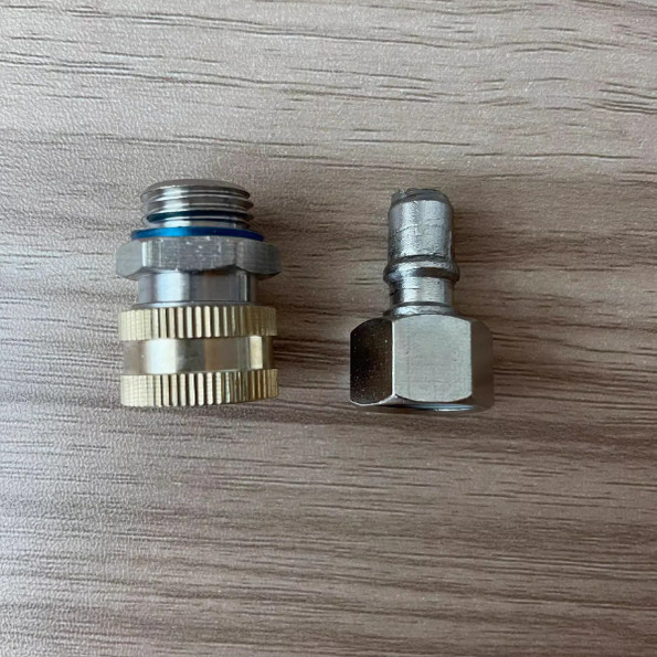 供应14*1.5防缠绕黄铜镀铬喷雾器