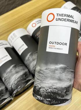 外贸订单！独立桶装！自发热暖绒！秋冬男保暖内衣套装秋衣秋裤