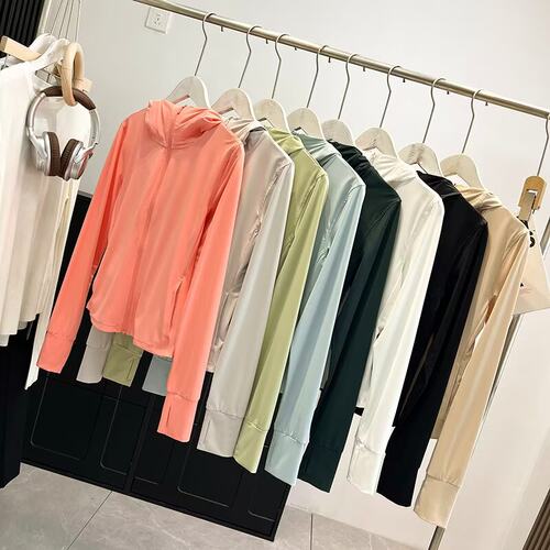 试衣间女夏季防晒衣连帽开衫外套