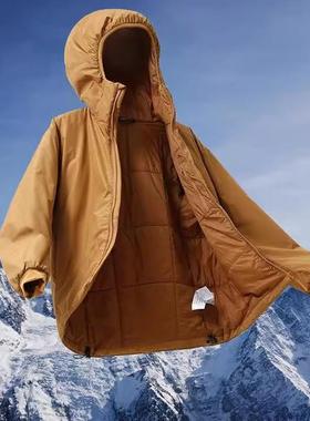 飞禽“鸟”AT0M LT H00DY 傲立顶峰！比羽绒还保暖棉衣连帽棉服男