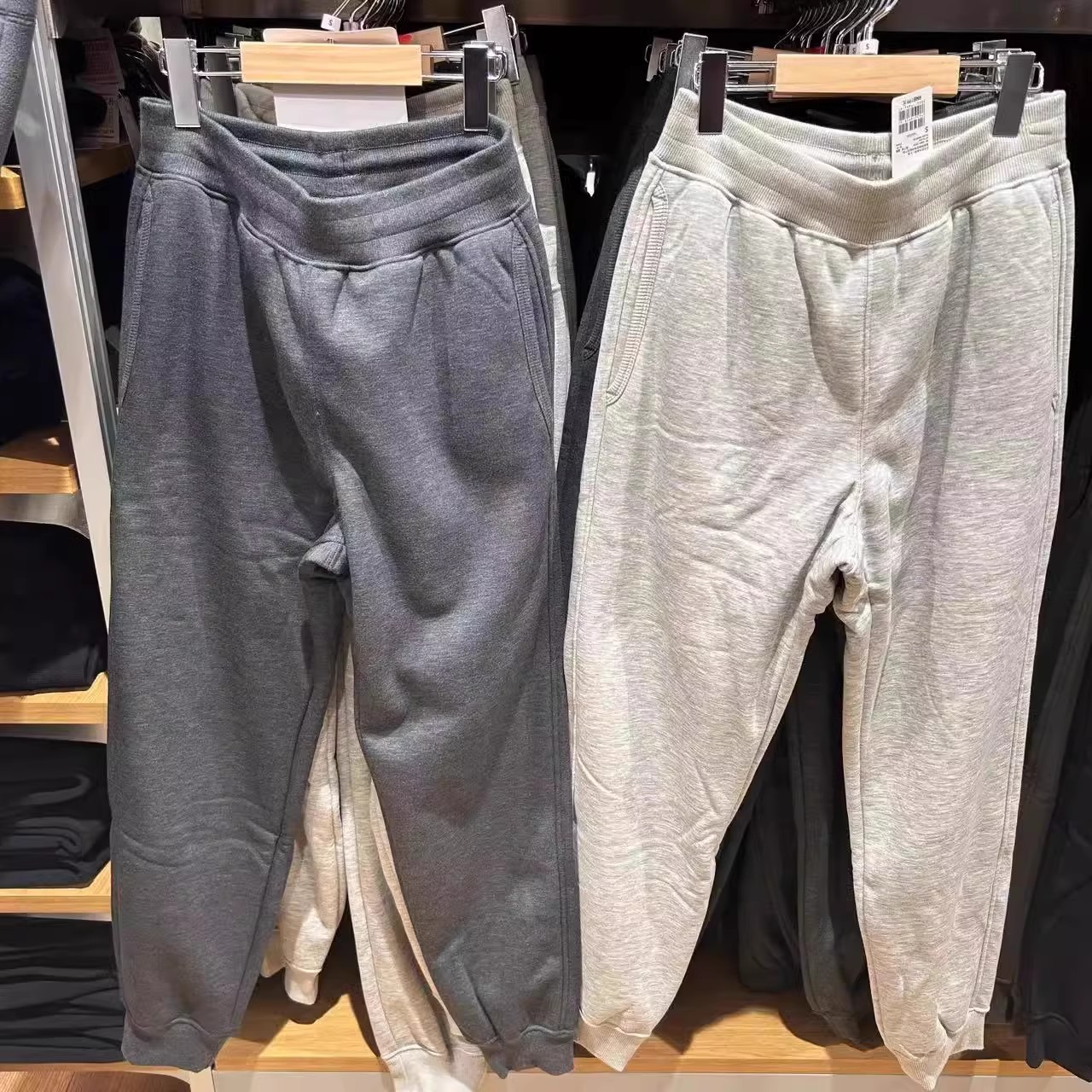 大厂单 加厚加绒男士仿羊羔绒运动长裤保暖抓绒裤子百搭469966