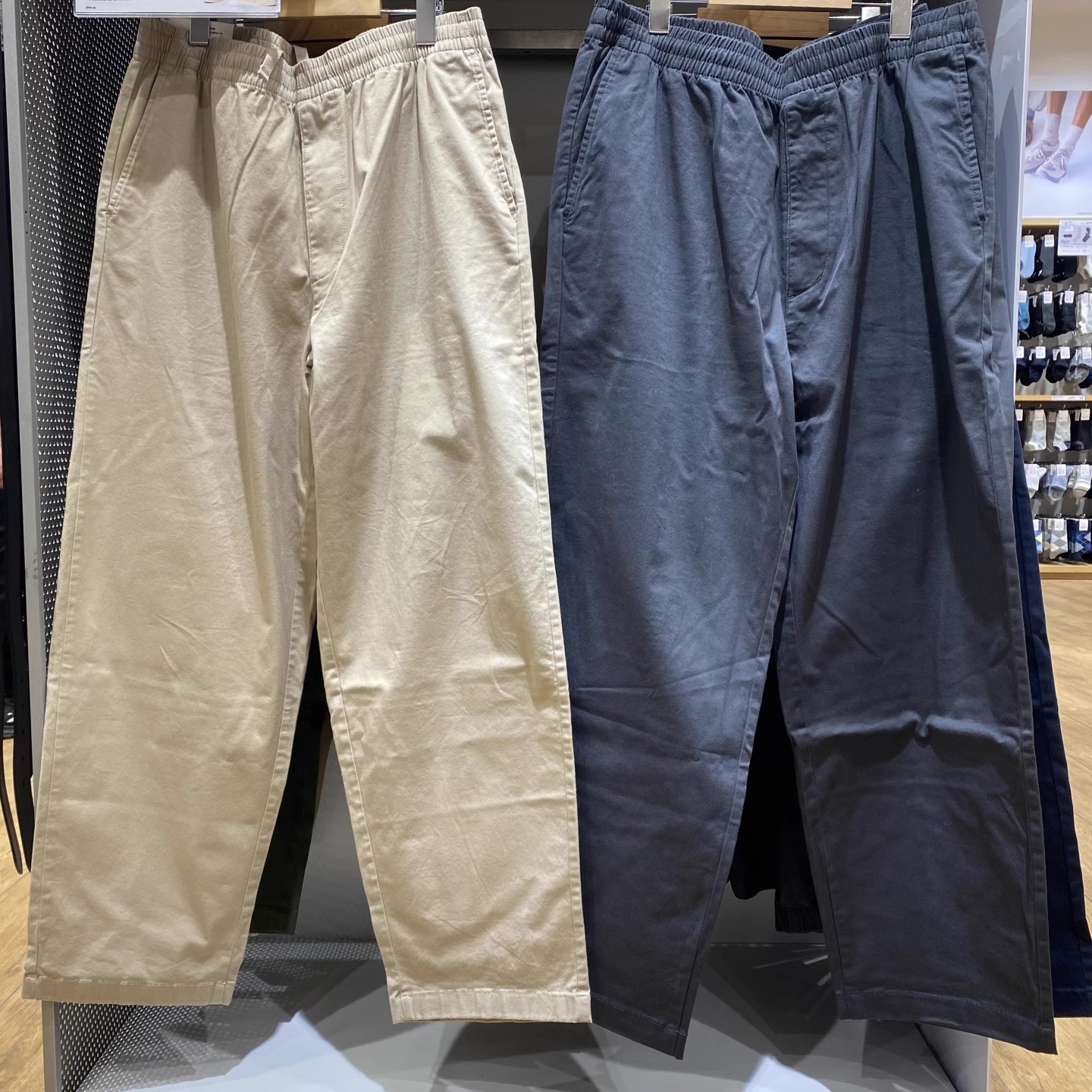 男装女装弹力棉质舒适九分裤/长裤裤子松紧腰百搭2025新款479134