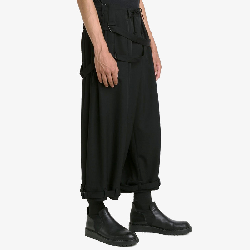 GAOSTUDIOS Bandage Ninth pants Adjustable Yamamoto YOHJI Autumn and winter black Ribbon Feet trousersin the Men's clothing, Casual pants  category - from Buy2taobao.com to provide professional Taobao agent buy service