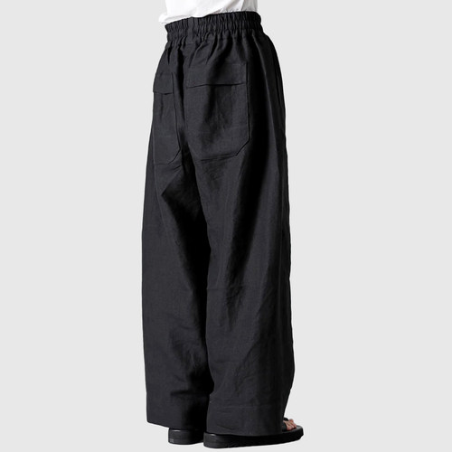 GAOSTUDIOS宽松阔腿弯刀直筒裤