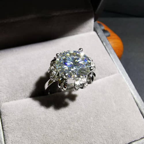 【luna与胖弟】JN7-104 莫桑钻银镶戒指