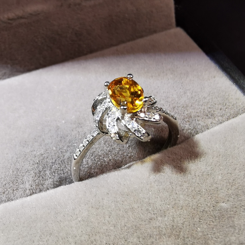 【luna与胖弟】 JN1119-06 黄水晶戒指