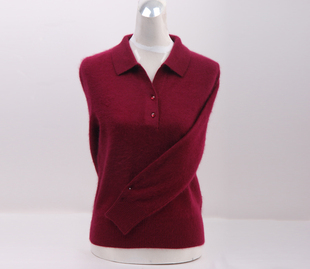 2025秋冬新款女士中老年纯色羊毛衫毛衣女羊绒衫POLO领套头毛衣衫