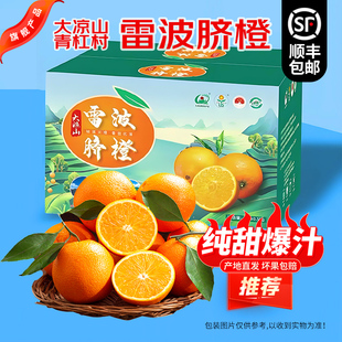 四川大凉山正宗雷波脐橙孕妇新鲜纽荷尔水果现摘礼盒顺丰送货上门