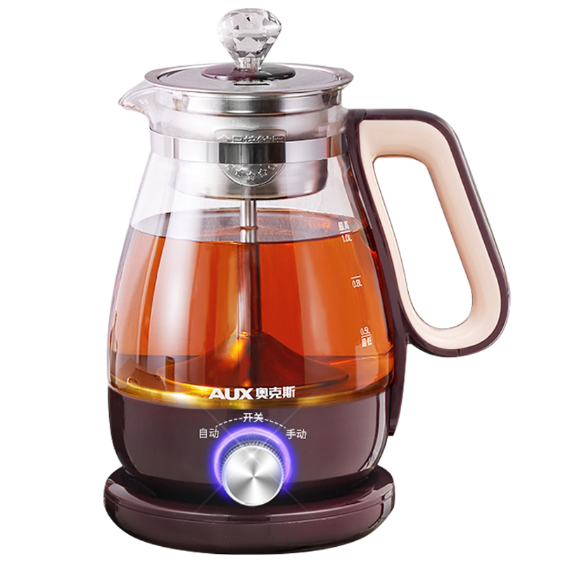奥克斯养生壶玻璃电水壶煮茶器