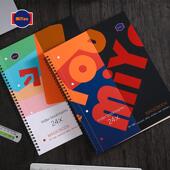 蜜柚本本A4B5多功能内页可撕美式 超大本子手账办公学生笔记线圈本