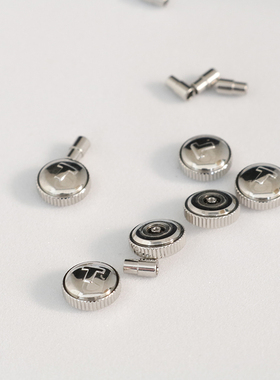 适配天梭把头配件1853手表T41力洛克表冠T006407B A调时间表把杆