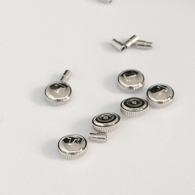 适配天梭把头配件1853手表T41力洛克表冠T006407B A调时间表把杆