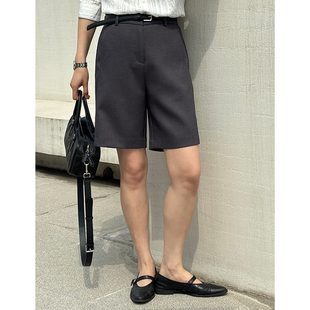 大码 靴裤 休闲西裤 西装 抗皱直筒中裤 女秋冬加厚2025新款 短裤 五分裤