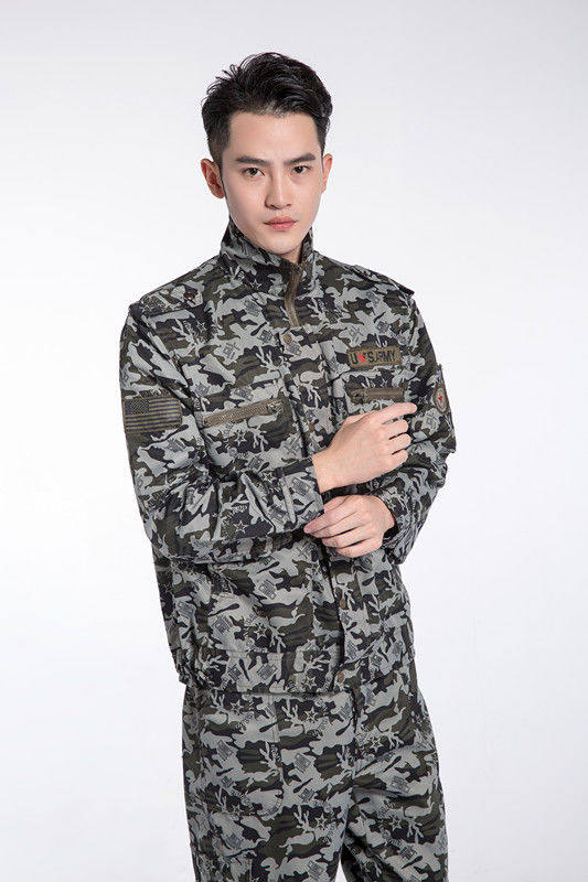 春秋款迷彩服套装作训服军迷服劳保服套装