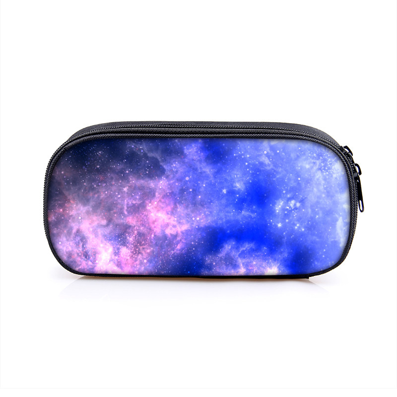 潮创意简约铅笔盒多功能文具袋星空是十二星座防泼水新品学生笔袋