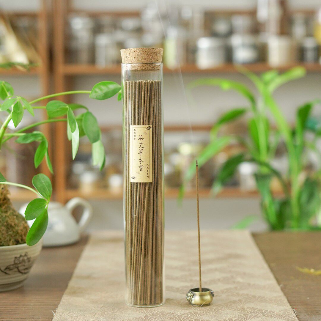 展羽 苍艾草本香线香20g/100g( 苍术 艾叶)手工缓解客厅古法严选