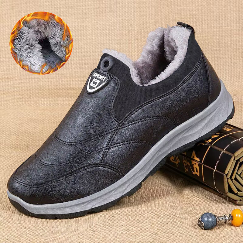 老北京布鞋防滑加绒保暖冬季