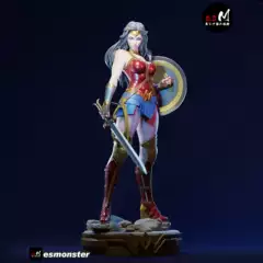 Wonder Woman Diana 3D Printed Model Stl Data File
