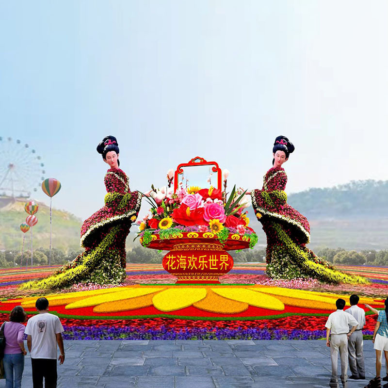 绿地绿雕雕塑国庆节中秋仿真大型市政城市美化公园游乐园造型布置