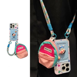 a52s 蜡笔小新卡包适用三星s24ultra手机壳s23plus a35新款 a16高级感a24个性 a55 s21fe斜挎小书包a04s可爱a12