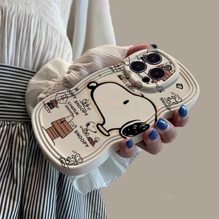 a50s a54男女a51全包a32防摔软壳a20 卡通史努比适用三星s23 手机壳s20fe硅胶a42波浪边s22ultra可爱a73新款