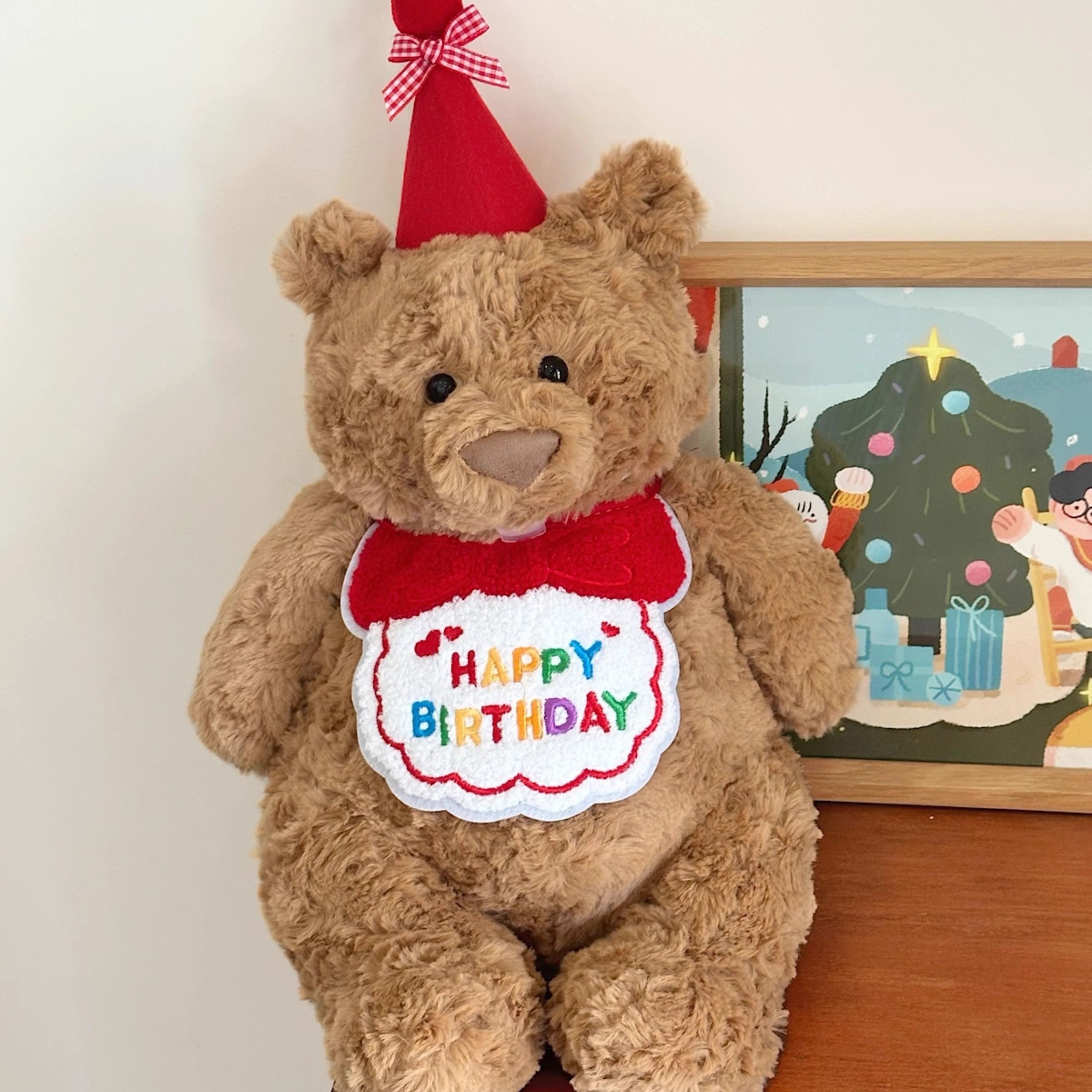 充满爱心的巴塞罗那熊屁兜公仔